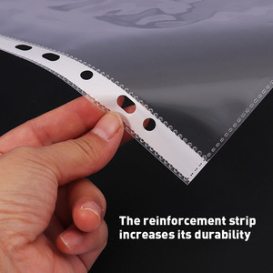 Foska Anti-Glare Kết Thúc Pha Lê Rõ Ràng A4 FC Thư Kích Thước Hợp Pháp Kích Thước Nhựa Văn Phòng Trang Bảo Vệ Tay Áo Cho 11 Vòng Chất Kết Dính - Product Image 3