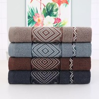 Serviette de bain Longren extra large en coton épaissi, usage plage et bain, motif jacquard losanges torsadés, absorbante, 80*160, adulte