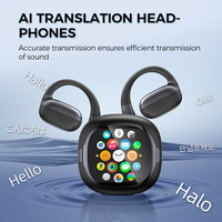 Casque audio sans fil à bas prix, vente en gros, écouteurs intelligents sans fil avec traducteur linguistique IA
