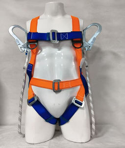 Harnais de sécurité standard pour électricien, anti-chute, sauvetage incendie, <span class=keywords><strong>corps</strong></span> entier, cinq points, double crochet, sac tampon, polyester, résistance à la rupture 1500 kg - Product Image 1