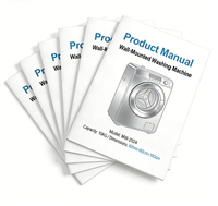 Manuel d'instructions, brochure, catalogue, livret, manuel de produit d'entreprise, impression de livres en papier, personnalisable en masse, format A5, couleur intégrale