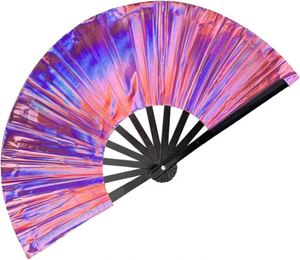 Abanico de Bambú Ecológico de PVC de 33 cm con Diseño Pintado a Láser para Fiestas de Halloween, Decoración del Hogar, Regalo Empresarial - Product Image 1