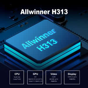 Nouveau design Allwinner H313 Dual-Band Smart <span class=keywords><strong>TV</strong></span> Set-Top Box avec télécommande vocale Export 4K HD 8K Support 2GB RAM - Product Image 4