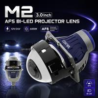 Projecteur de phare Bi-LED AFS Dynamic Bending 3 pouces 6000K 12V 24V, faisceau haut et bas, système d'éclairage automobile de rechange