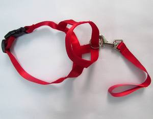 Set tali moncong anjing antigigit, penutup mulut anjing nilon dapat diatur dengan masker wajah dan pita pola padat - Product Image 4