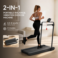 Tapis roulant électrique pliable et portable RH PT1 pour la maison avec écran LED et plaque vibrante