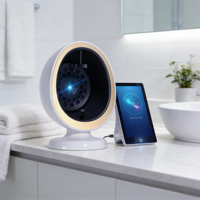 Escáner de Piel Facial Portátil de Alta Tecnología con Espejo LED e IA, Analizador de Piel con Compatibilidad con Enchufe Europeo, Máquina de Análisis Facial Visia