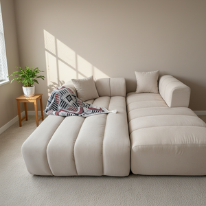 Sofá Seccional Modular Minimalista Nórdico Italiano de <span class=keywords><strong>Dos</strong></span> <span class=keywords><strong>Plazas</strong></span> con Relleno de Esponja, Muebles Creativos para Sala de Estar para Apartamentos - Product Image 1