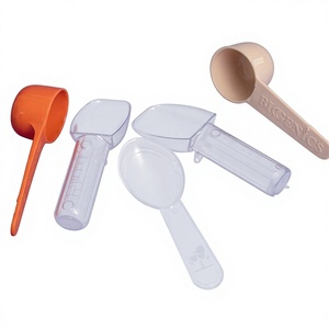 Bigenics <b>Measuring</b> <b>Spoons</b> Set Plastic Bpa Free Dishwasher Safe Round <b>Spoon</b> For Protein Powder Milk Formula Supplements - Product Image 1