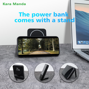 Kara Manda Safe Portable Mini 5000mAh Banco de energía con soporte Inalámbrico Carga rápida PD 20W Banco de energía para iPhone Paquete de batería - Product Image 6