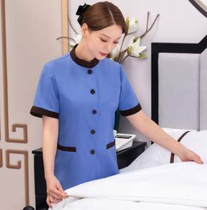 Uniforme de limpieza de Hotel Daisy para personal de Hotel para ropa de trabajo de manga corta para <span class=keywords><strong>mujer</strong></span> - Product Image 3