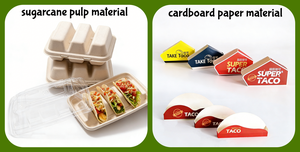 Caja de Tacos Biodegradable de Grado Alimenticio, Ecológica y de Alta Calidad, Impresa Personalizada, Contenedor de Alimentos para la Venta - Product Image 5