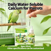 Gouttes de calcium pour oiseaux, pour le développement osseux et le soutien du système nerveux, glucuronate de calcium lactate à biodisponibilité élevée, 30 ml