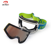 Lunettes de ski et de snowboard Jiepolly, anti-vent, avec logo personnalisé, magnétiques, polarisées, monture en TPU, UV400, anti-buée, pour sports de neige