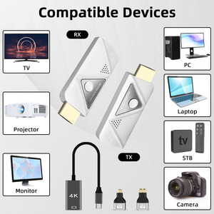 Xách tay không dây HDMI máy phát và máy thu HDMI Extender 98ft/30m 1080P <span class=keywords><strong>Kit</strong></span> cắm thiết kế nhỏ gọn chiếm ít không gian - Product Image 3