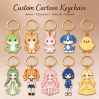 Porte-clés en métal personnalisé TOP, personnalisable, culturel, créatif, personnages d'anime, de dessins animés, émail, cadeau promotionnel personnalisé