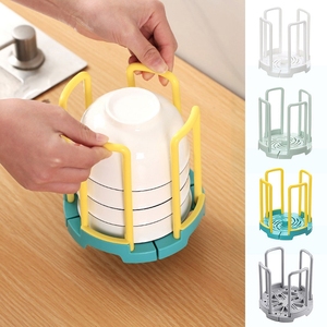 Tazón y platos ajustables para el hogar, abrazaderas de almacenamiento, fregadero de cocina, vajilla, escurridor de platos, soporte para estante - Product Image 3