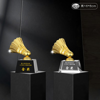 Trophée de bouclier en verre personnalisé Trophées et médailles de couronne de football en cristal Sports Bodybuilding Crystal Plaques Trophy Award