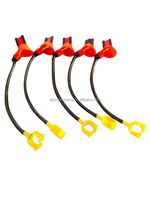 Abreuvoir automatique pour poulets, système d'abreuvement pour lapins, avec clip de fixation en plastique pour cartes, tubes et coupelles d'eau pour volailles de combat en cage