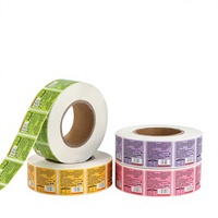 Étiquettes de bouteilles de boissons transparentes thermorétractables en PET double face, impression de logo, étiquettes rétractables personnalisables pour l'eau minérale