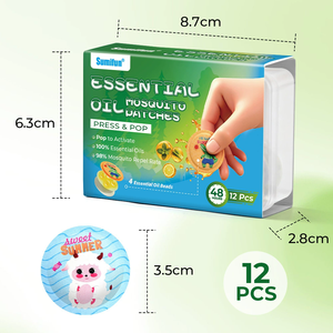 Parche Repelente de Mosquitos Natural con Duración de 24 Horas, Adhesivos Fuertes Repelentes de Mosquitos - Product Image 3