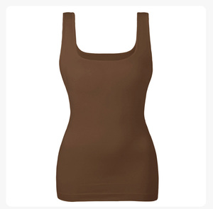 <span class=keywords><strong>Gilet</strong></span> Belly Tuck pour femmes col carré Sexy Skinny <span class=keywords><strong>Long</strong></span> Top - Product Image 4