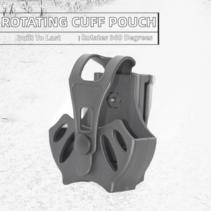 CLUSGO 360 Degree Rotation Tactical <strong>Molle</strong> Cuff Holder Pouch Nylon Handcuff <strong>Holster</strong> Belt Clip Case for Security - Product Image 5