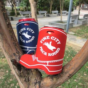Custom Wine Slim Coolie Drink Can <b>Bottle</b> Cooler Sleeve Boot Shoe Shaped Beer Cooler Beverage Holder - Product Image 1