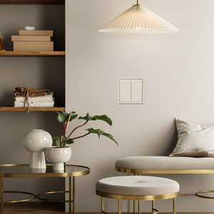 Bingoelec Dễ dàng cài đặt 80*80mm tường <span class=keywords><strong>push</strong></span> <span class=keywords><strong>button</strong></span> ánh sáng 2 gang 1Way chuyển đổi PC tùy chỉnh khu dân cư EU Anh - Product Image 2