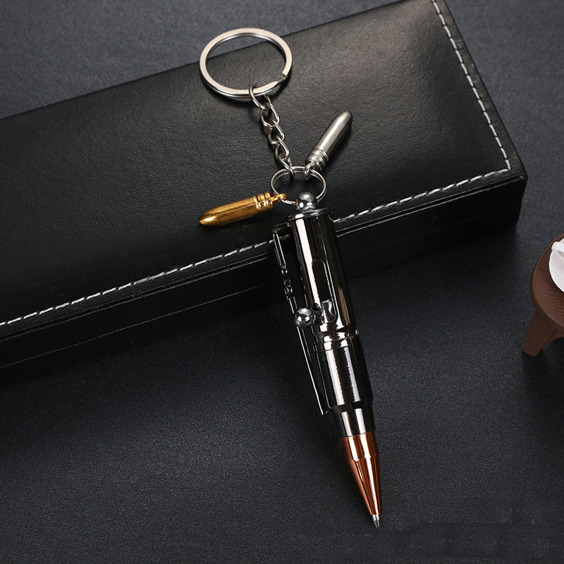 gun black mini gun bullet pen