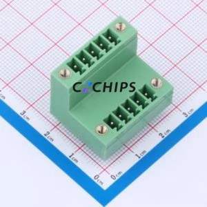 KF2EDGVTM-3.5-2*5P Plug-in Terminal Block Through hole,P=3.5mm Connector Board-to-Board / Socket Closed Screw Fixing 2x5P 3.5mm - Product Image 1