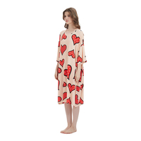 T-shirt de nuit surdimensionné en tissu de bambou confortable pour femmes OEM