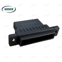 Boîtier de connecteur automobile en plastique PA66 TE Connectivity série 1-178802 Dynamic D-3100, 3 positions, réceptacle, pas de 5,08 mm