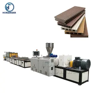 Máquina de fabricación de cubiertas WPC, extrusora de madera y plástico, línea de fabricación de puertas de pvc, marco de puerta, línea de extrusión de cubiertas