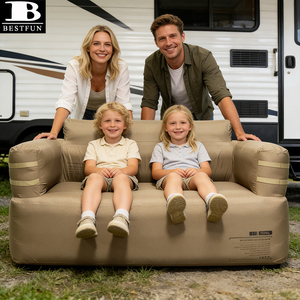 Canapé de camping gonflable portable avec pompe sans fil intégrée, résistant aux perforations, pour le glamping en plein air et les soirées cinéma - Product Image 5