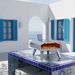<span class=keywords><strong>Four</strong></span> à pizza miniature multi-combustibles de 12 pouces, portable, en acier inoxydable, à granulés et au <span class=keywords><strong>gaz</strong></span>, pour l'extérieur, le jardin et le <span class=keywords><strong>camping</strong></span> - Product Image 1