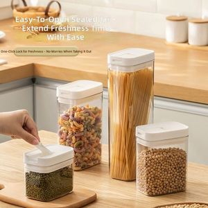 Food Grade Plastic sealed Container for Grains Coffee Beans Dried Fruits Noodles Food Storage <b>Jar</b> - Product Image 1