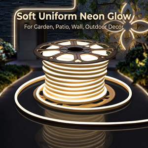 220V LED <b>Neon</b> Strip <b>Light</b> IP65 Waterproof 2835 120D Silicone Flexible Dimmable Cuttable Flicker Free Driver Free Rope <b>Light</b> - Product Image 1