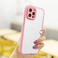 Couleur de gelée à la mode 3 en 1 couverture complète multiway Fundas Para Celular pour Iphone 16 15 Pro Plus Max Protection de couverture de téléphone