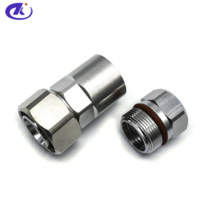 1/2" Super <strong>Flexible</strong> Cable 4.3/10 Mini Din Male Straight RF <strong>Connector</strong> <strong>Screw</strong> Type - Product Image 4