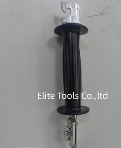 Poignée de portail robuste avec assemblage facile, pièces métalliques plaquées, grande poignée isolante en PVC - Product Image 1