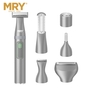 MRY 6 en 1 Kit DE ASEO Afeitadora corporal para mujeres <span class=keywords><strong>Depiladora</strong></span> eléctrica Indolora Lady Shaver <span class=keywords><strong>Depiladora</strong></span> para mujeres Maquinillas de afeitar eléctricas - Product Image 2