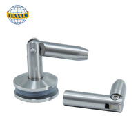 Support d'auvent en verre en acier inoxydable massif pour porte d'entrée moderne, raccord d'auvent en verre pour escalier et mur