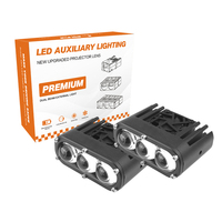 Vente en gros de lampes à grille miniatures U22 60w 6000k 3000k, lentille laser, grille lumineuse, lampe de travail LED pour voiture, moto, camion, etc.