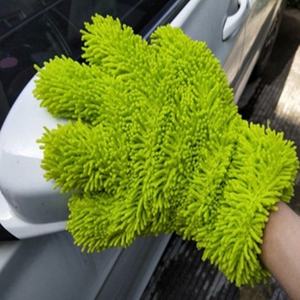Chenile Automobile gants de lavage voiture gant de nettoyage microfibre <span class=keywords><strong>Double</strong></span> face Auto voiture détaillant voiture soin doux absorbant lavage propre - Product Image 1
