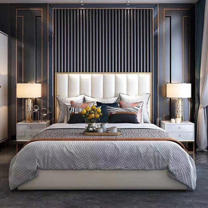 Panneau mural intérieur <span class=keywords><strong>de</strong></span> luxe rembourré, <span class=keywords><strong>tête</strong></span> <span class=keywords><strong>de</strong></span> <span class=keywords><strong>lit</strong></span> décorative, panneau isolant pour hôtel - Product Image 6