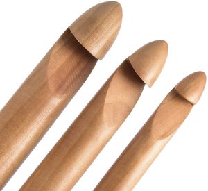 Ganchillo grande de bambú <span class=keywords><strong>gigante</strong></span> grueso, 15mm, 20mm, 25mm, gancho trenzado de hilo, <span class=keywords><strong>aguja</strong></span> de bambú bordada - Product Image 1