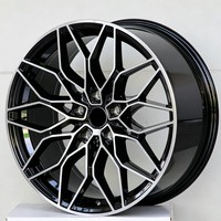 Rines Monoblock Forjados Nuevos de Varias Piezas con Acabado Negro Mate y Borde Interior Mecanizado de 19-22 Pulgadas 5x112 Compatibles con Autos Usados Audi