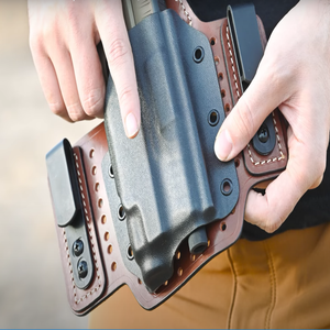 ซองปืน Kydex แบบสั่งทำพิเศษ สำหรับพกในซอง (<span class=keywords><strong>IWB</strong></span>) หรือพกนอกซอง (OWB) พร้อมช่องใส่ไฟฉายหรือเลเซอร์ - Product Image 3