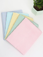 Kain Katun 100% Tenun Motif Kotak-kotak untuk Rok Anak Laki-laki, Pakaian, Sprei, Sarung Selimut, Taplak Meja, Tahan Gesekan, Tebal